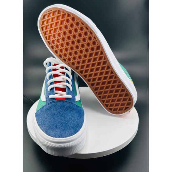 Vans Old Skool Shoes MultiColor Canvas Skate Sneakers 500714 Sz 6 - Picture 1 of 7